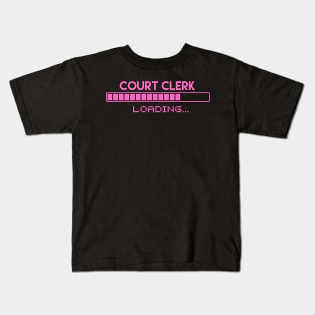 Court Clerk Loading Kids T-Shirt by Grove Designs